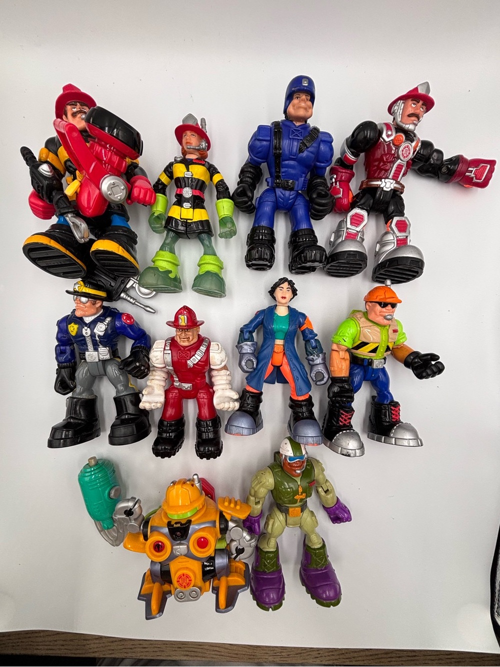 Vintage Mattel/Fisher-Price Rescue Heroes Action Figures Lot of 10 1997-2004